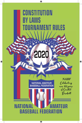 Constitution by Laws Tournament Rules