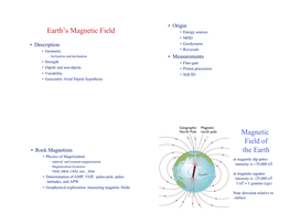 Earth's Magnetic Field