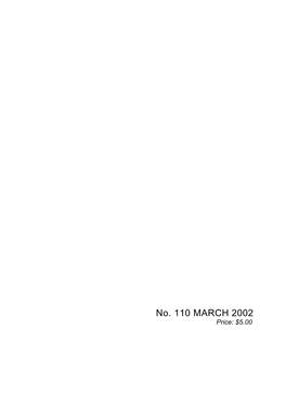 No. 110 MARCH 2002