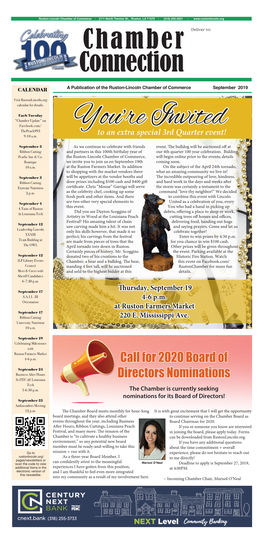 Call for 2020 Board of Directors Nominations