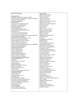 PRIT Fund Managers Domestic Equity INTECH Investment Management