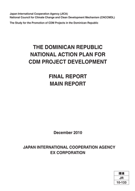 The Dominican Republic National Action Plan For