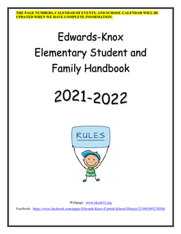 Elementary Parent/Student Handbook
