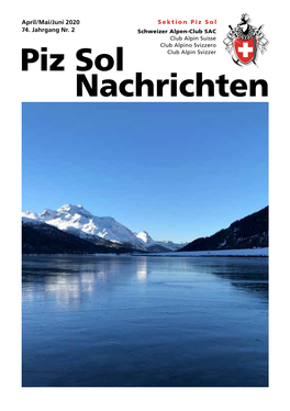 Piz Sol Nachrichten INHALT/IMPRESSUM EDITORIAL