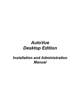 Autovue Desktop Edition