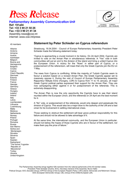 Cyprus Referendum