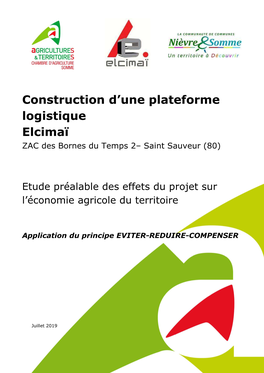 Ccag Plateforme Elcimai Saint Sauveur – Rapport Intern V1