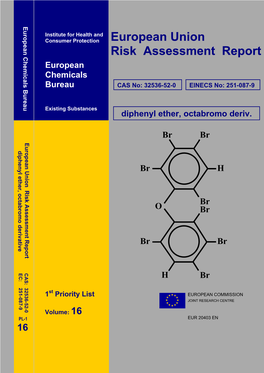 European Union Risk Assessment Report