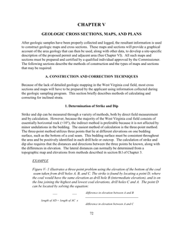 Geologic Cross Sections, Maps, and Plans