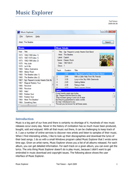 Music Explorer
