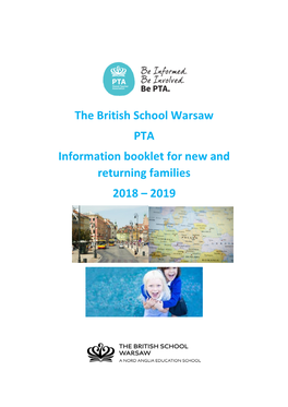The British School Warsaw PTA Information Booklet for New and Returning Families 2018 – 2019