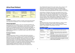 Key Native Ecosystems – Egmont National Park and QE II Covenants 5/06/040B, 5/06/081 and 5/06040C