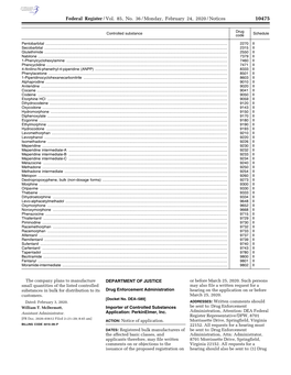 Federal Register/Vol. 85, No. 36/Monday, February 24