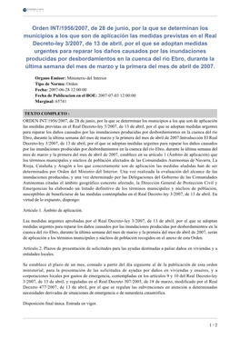 Orden INT/1956/2007, De 28 De Junio, Por La Que Se