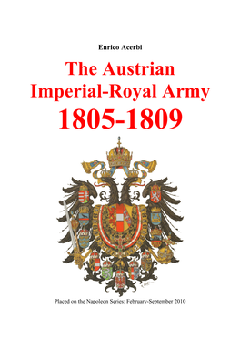 The Austrian Imperial-Royal Army
