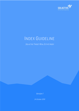 Index Guideline