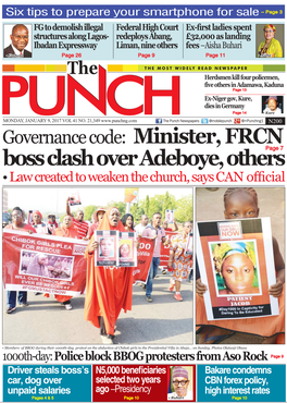 Boss Clash Over Adeboye, Others • Law Created to Weaken the Church, Says CAN Official