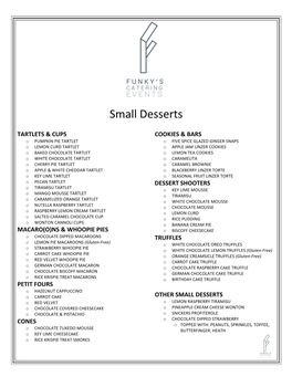 Small Desserts
