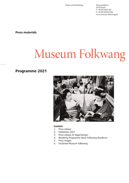 Programme 2021