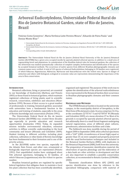 Check List and Authors Chec List Open Access | Freely Available at Journal of Species Lists and Distribution Pecies S