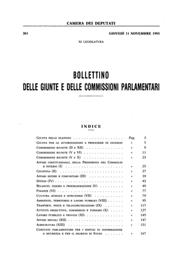 Bollettino Delle Giunte E Delle Commissioni Parlamentari