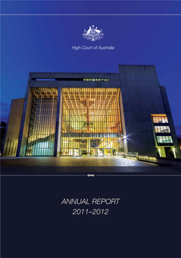 Annual Report 2011–2012 High Court of Australia