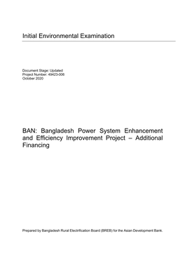 49423-006: Bangladesh Power System Enhancement and Efficiency Improvement Project