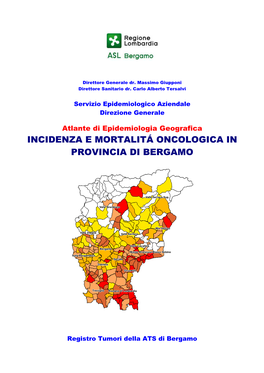 Atlante Di Epidemiologia Geografica Incidenza E Mortalità