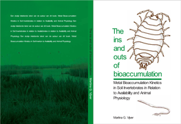 Ins and Outs of Bioaccumulation