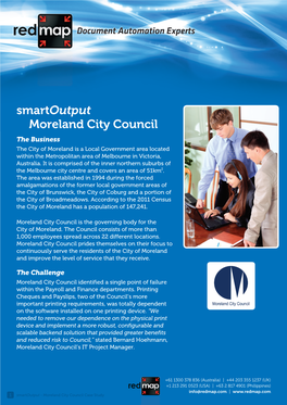 Smartoutput Moreland City Council