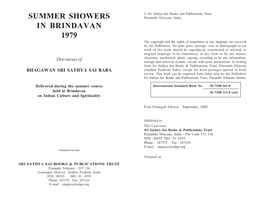 Summer Showers in Brindavan 1979 Summer Showers in Brindavan 1979 2