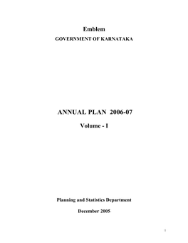 Annual Plan 2006-07