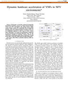 Dynamic Hardware Acceleration of Vnfs in NFV Environments*