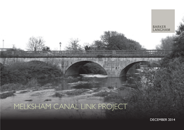 MELKSHAM CANAL LINK PROJECT Sub-Title Sub-Title DECEMBER 2014