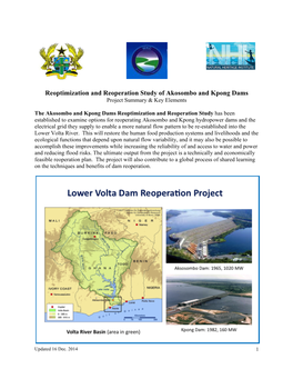 Project Summary Akosombo and Kpong Dam Reop Dec2014