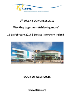 7Th Efccna CONGRESS 2017 'Working Together