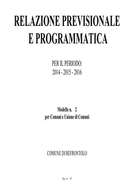 Relazione Complessiva DEFINITIVA REFRONTOLO 18072014 Rettifica