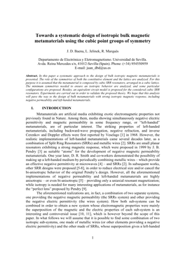 Towards a Systematic Design of Isotropic Bulk Magnetic Metamaterials Using the Cubic Point Groups of Symmetry