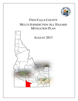 Twin Falls County Multi-Jurisdiction All Hazard Mitigation Plan