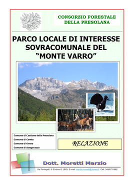 Parco Locale Di Interesse Sovracomunale Del “Monte Varro”