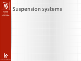 Suspension Systems Suspension Systems