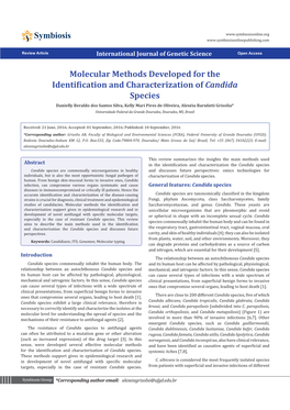 Molecular Methods Developed for the Identification and Characterization