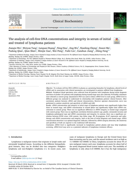 The Analysis of Cell-Free DNA Concentrations and Integrity in Serum of Initial and Treated of Lymphoma Patients T