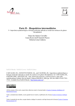 Parte II - Hospedeiros Intermediários 9 - Importância Epidemiológica E Biologia Molecular Aplicada Ao Estudo Dos Moluscos Do Gênero Biomphalaria