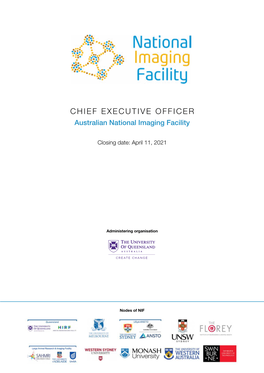 CHIEF EXECUTIVE OFFICER Australian National Imaging Facility