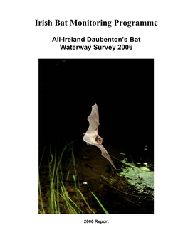 Irish Bat Monitoring Programme