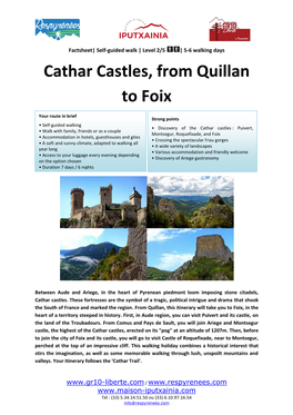 Cathar Castles, from Quillan to Foix