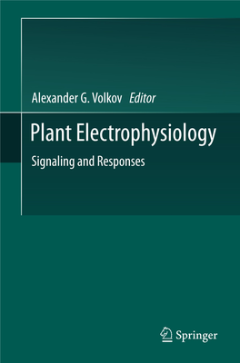 Plant Electrophysiology Alexander G