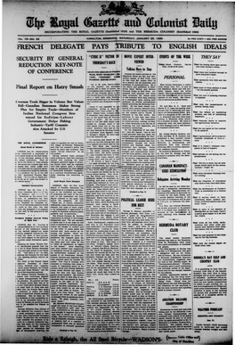 8% L«Pl Md Colimtat Latfjj Incoblorating the ROTAL GAZETTE (Established 1828) and the BERMUDA COLONIST (Established 1866)