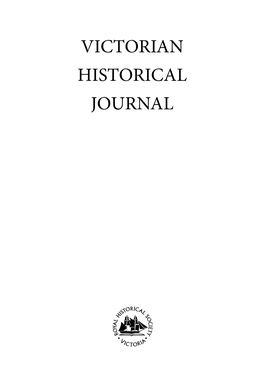 Victorian Historical Journal